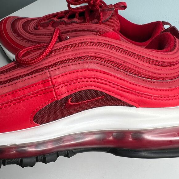 Nike Air Max 97 University Red Lace Up Running Shoe Womens Size 7.5 CQ9896-600 - Picture 11 of 15